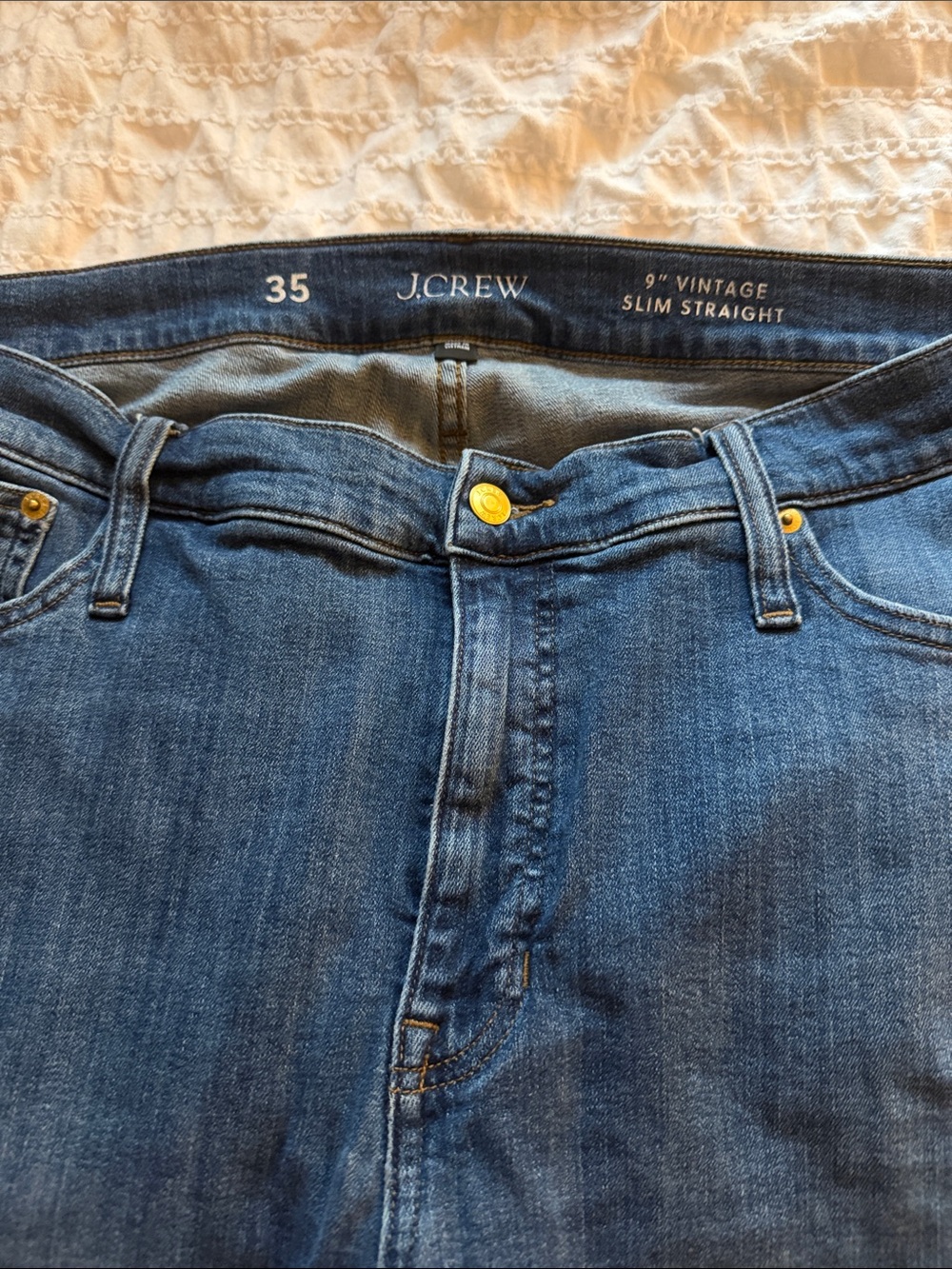 J. Crew Women's Straight Leg Jeans - Medium Blue
